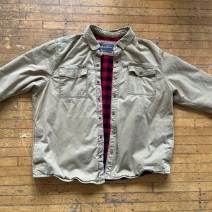 Vintage Eddie Bauer flannel lined jacket